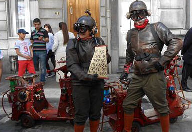 rottinettes �lectriques 3 roues ANDY pour le spectacles de rue en BELGIQUE